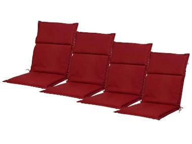 Set with 4 garden chair cushions