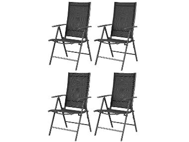 Set with 4 garden chairs