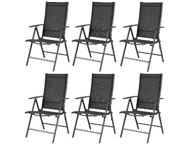 Set with 6 garden chairs