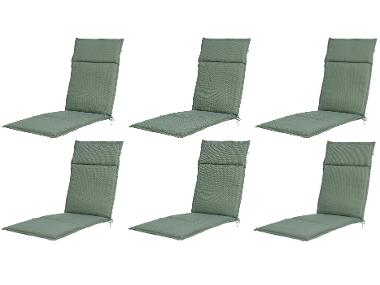 Set with 6 garden chair cushions
