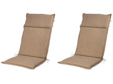 Set with 2 garden chair cushions