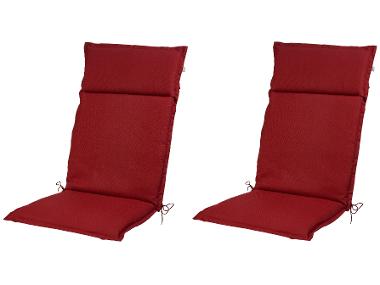 Set with 2 garden chair cushions