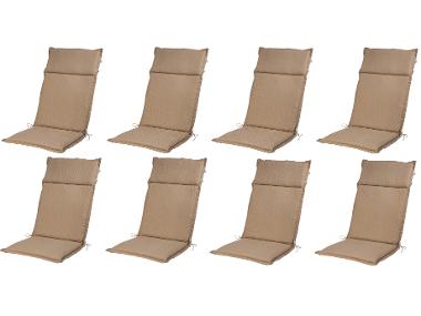 Set with 8 garden chair cushions