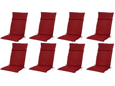 Set with 8 garden chair cushions