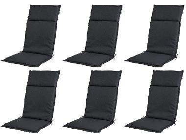 Set with 6 garden chair cushions