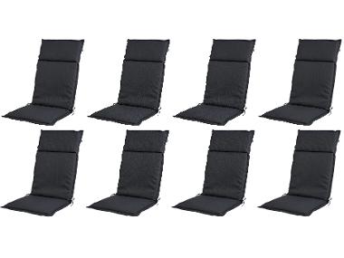 Set with 8 garden chair cushions