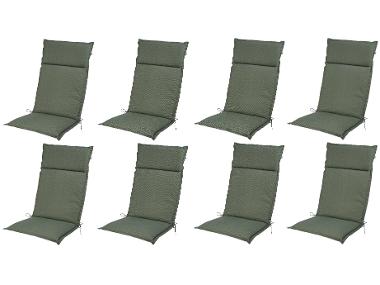 Set with 8 garden chair cushions