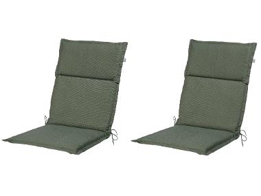Set with 2 garden chair cushions