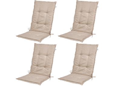 Set with 4 garden chair cushions