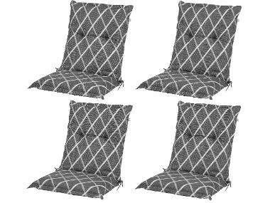 Set with 4 garden chair cushions