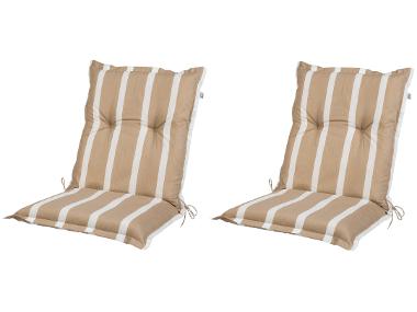 Set with 2 garden chair cushions