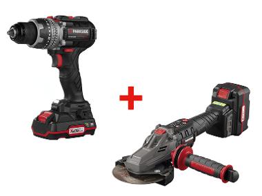 Wireless angle grinder + wireless drill