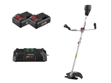 2in1 grasshrack battery kit with 2 SMART 4 AH batteries and a double charger 4