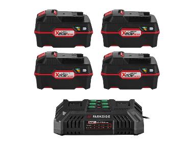 A set of 4 batteries