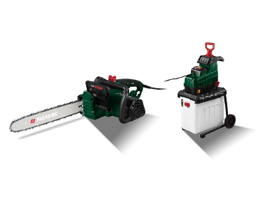 Electric Chainsaw & Silent Shredder Set