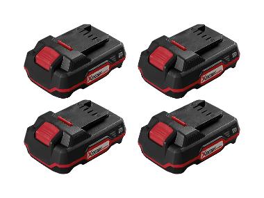 A set of 4 lithium-ion batteries