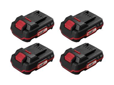 A set of 4 lithium-ion batteries