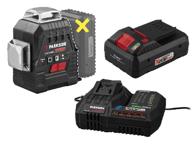 CO CRACK LINE LASER X 360 ° 3360 A1 + Smart Battery /4 Ah + battery charger /12 A
