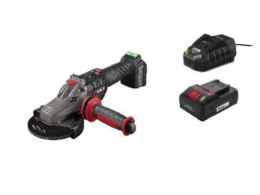 Angle grinder with smart battery 4 AH and charger