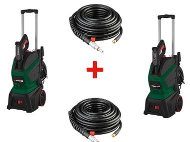 Set of 2 high pressure cleaners + conducting set of pipes