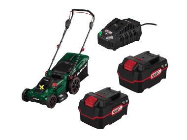 Grass mower + 2x battery /4 Ah + charger /4