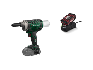 Battery tools for pop nails with battery and charger