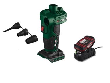 Air pump with battery and charger