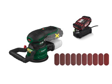 Eccentric sander with battery
