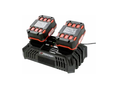 Set of 2 batteries 4 AH with double charger 2 x 4