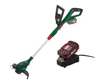 Battery grass trimmer with battery and charger