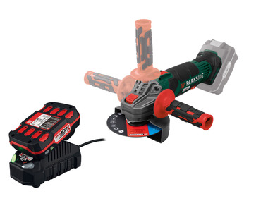 Battery-hook grinder with battery and charger