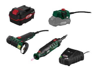 A multifunctional tool with a battery tool