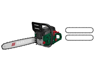 Petrol chain saw + spare saw chains - 18 " - 1