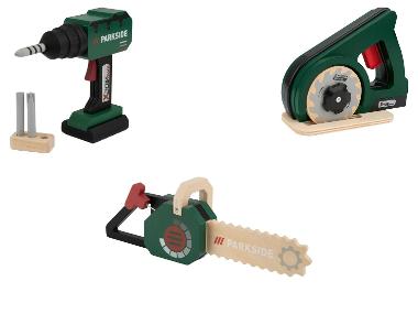 A set of children's wooden tools