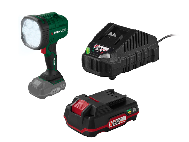 Aku LED hand reflector + Battery /2 Ah + Battery charger /2