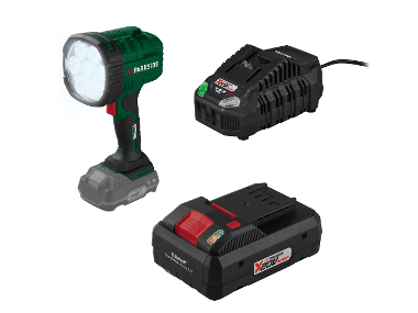 AKO LED hand spotlitor +smart battery /4 Ah +battery charger /4
