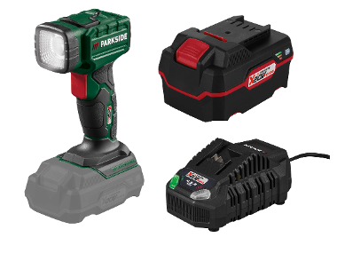 AKO LED hand lamp + battery /4 Ah + battery charger /4