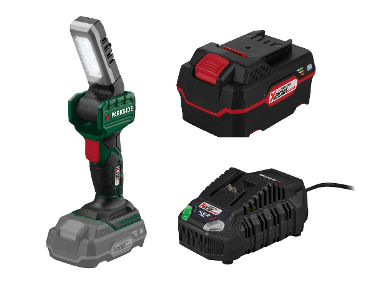 AKO LED hand lamp +battery /4 Ah +battery charger /4
