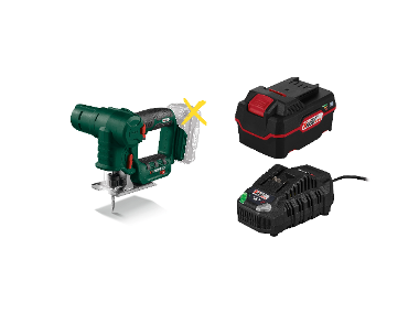 AKA straightforward and tail saw + battery /4 Ah + charger /4