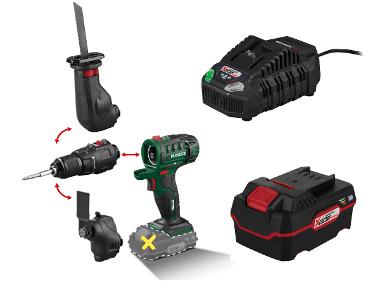 COME COMPANY Tools + battery /4 Ah + charger /4