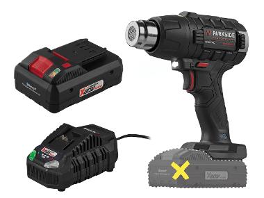 AKO hot -air pistol + smart battery /4Ah + charger /4