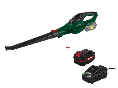 Accubladblazer with battery and charger