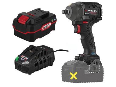 Impact screwdriver with battery and charger