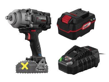 Cordless impact screwdriver 1/2" with 4 Ah battery and 4