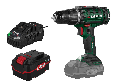 Cordless drill screwdriver + Accumulator /4 Ah + Accumulator charger /4