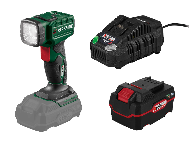 Aku LED hand lamp + Accumulator /4 Ah + Accumulator charger /4