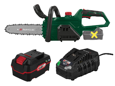 Battery chainsaw + Battery /4 Ah + Battery charger /4