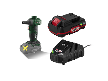 Battery pump + Battery /2 Ah + Battery charger /2