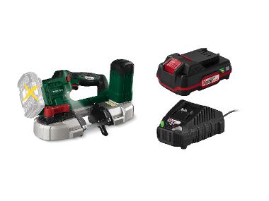 Cordless band saw + Battery /2 Ah + Battery charger /2
