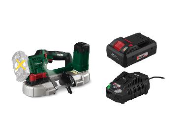 Battery band saw + Smart battery /4Ah + Battery charger /4